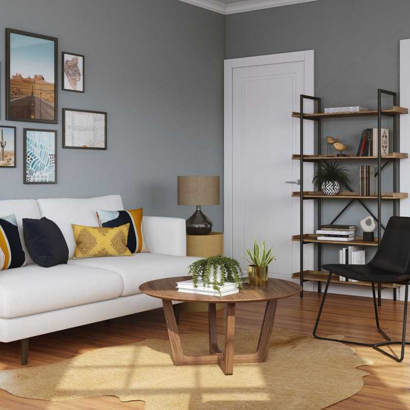 Midcentury Modern, Scandinavian Living Room Design by Havenly Interior Designer Carla