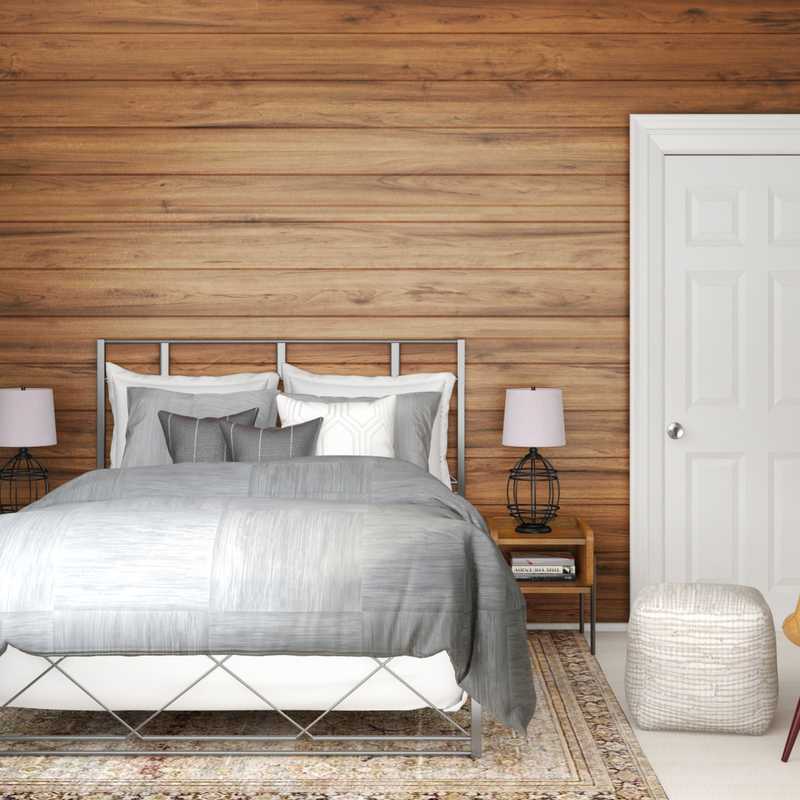 Industrial, Rustic, Global Bedroom Design by Havenly Interior Designer Alyssa
