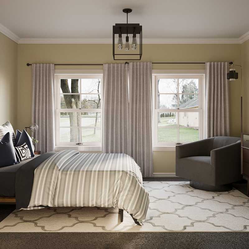 Contemporary, Midcentury Modern Bedroom Design by Havenly Interior Designer Dipti