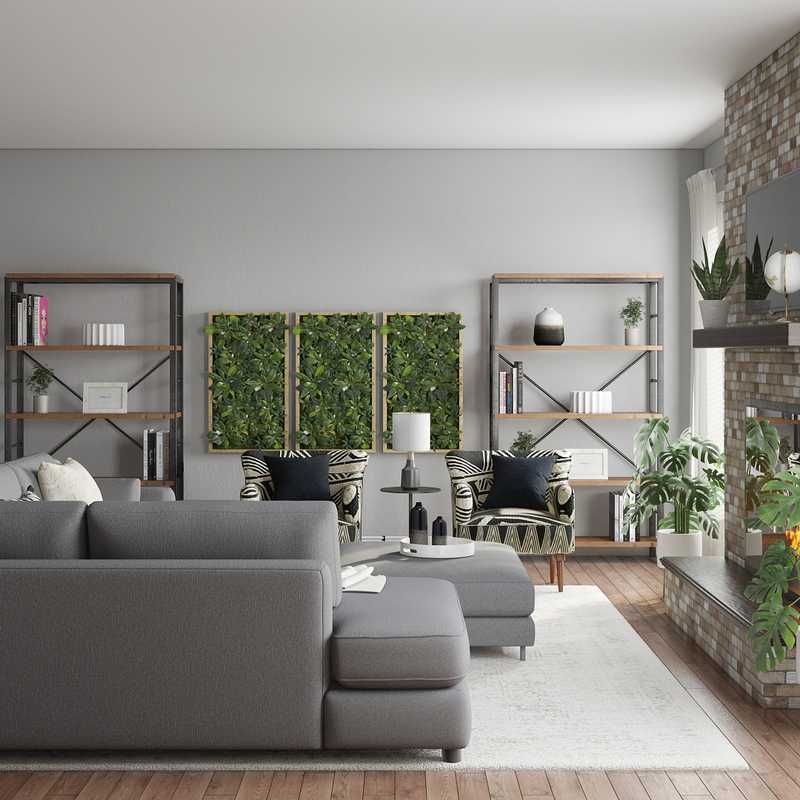 Modern, Transitional Living Room Design by Havenly Interior Designer Allison