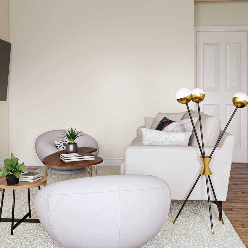 Midcentury Modern Living Room Design by Havenly Interior Designer Lena