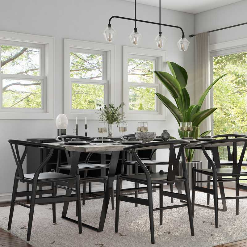 Minimal Dining Room Design by Havenly Interior Designer Gonzalo