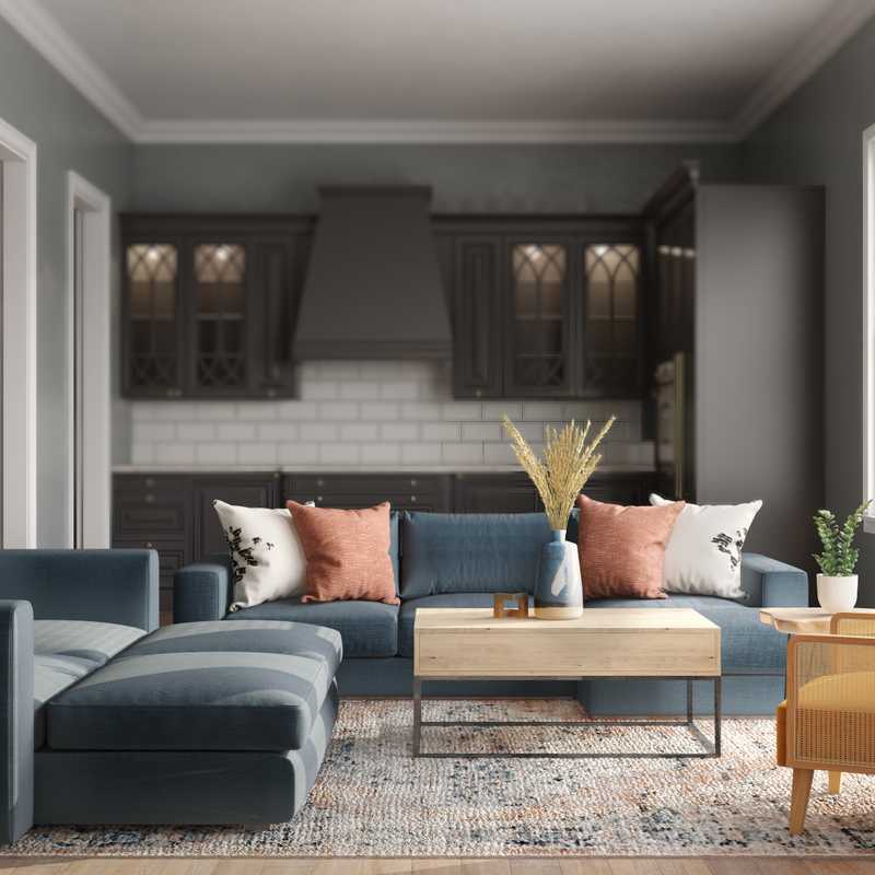 Bohemian, Global Living Room Design by Havenly Interior Designer Crystal