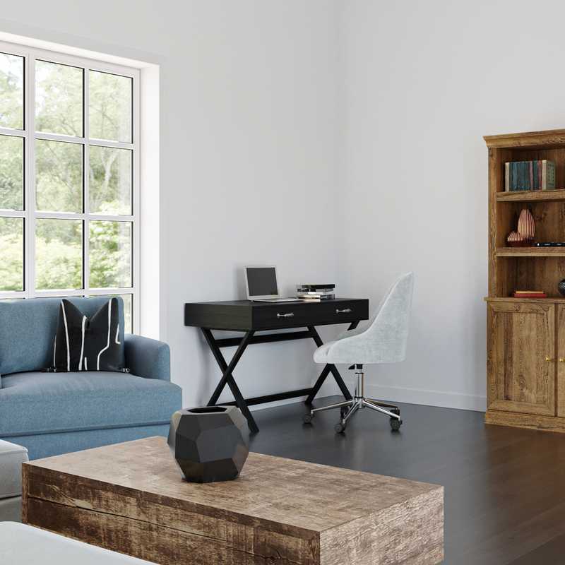 Midcentury Modern, Scandinavian Living Room Design by Havenly Interior Designer Caitlin