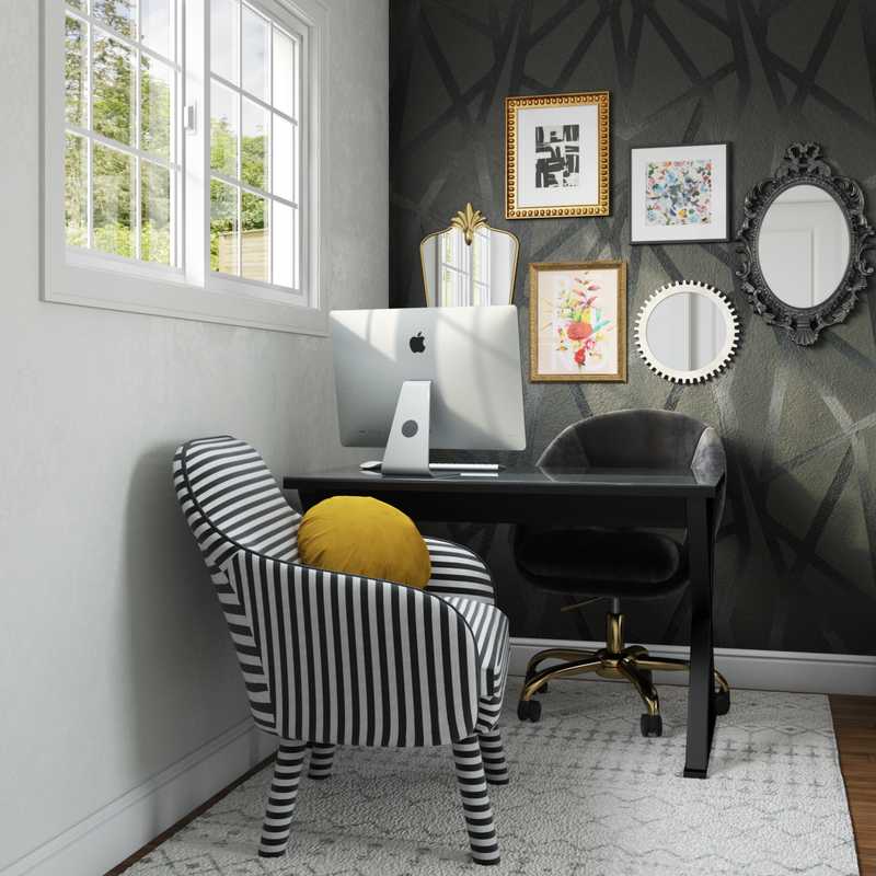 Modern, Eclectic Office Design by Havenly Interior Designer Shannon