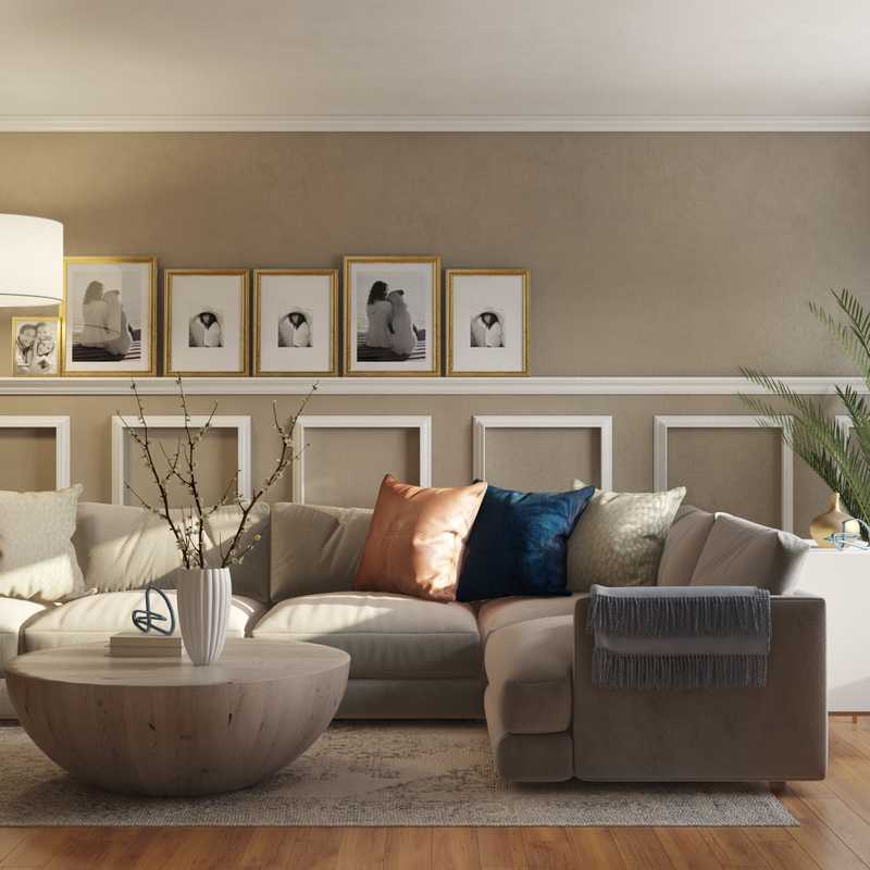 Contemporary, Modern Living Room Design by Havenly Interior Designer James