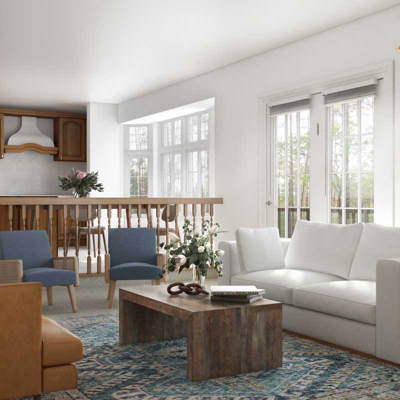 Modern, Bohemian, Rustic Living Room Design by Havenly Interior Designer Pouneh