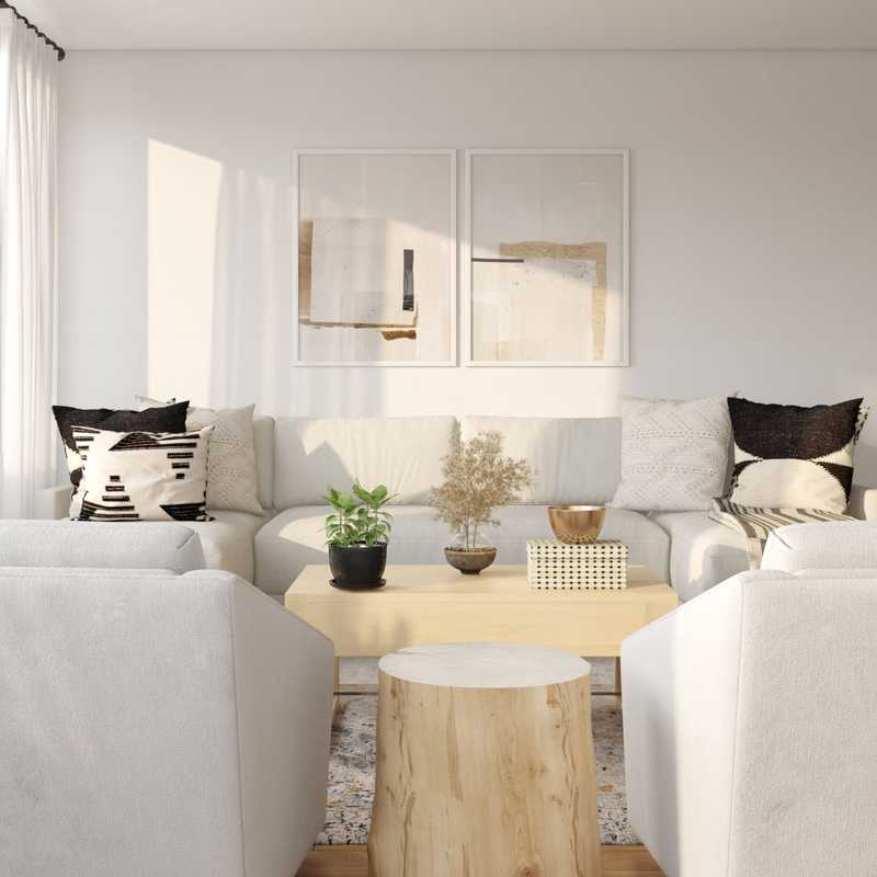 Modern, Minimal, Scandinavian Living Room Design by Havenly Interior Designer Veema