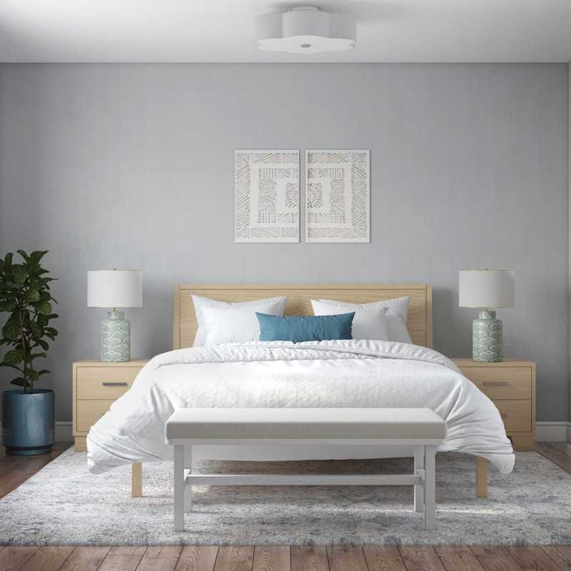 Contemporary, Coastal Bedroom Design by Havenly Interior Designer Abril
