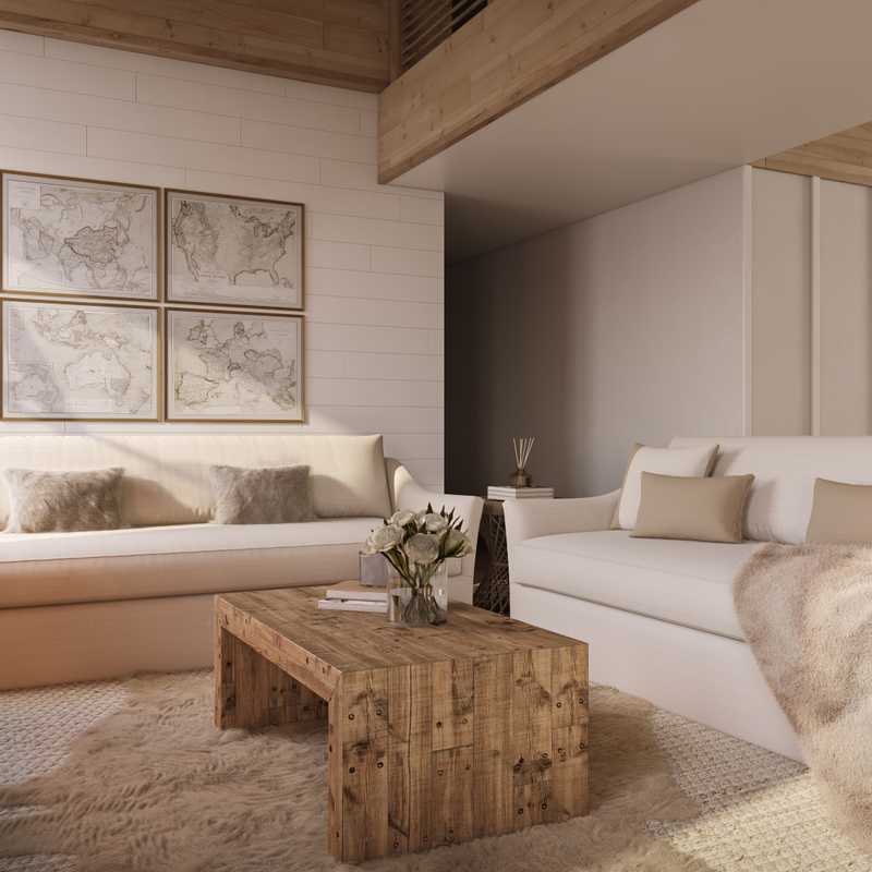 Modern, Bohemian, Rustic, Midcentury Modern, Minimal, Scandinavian Living Room Design by Havenly Interior Designer Shalene