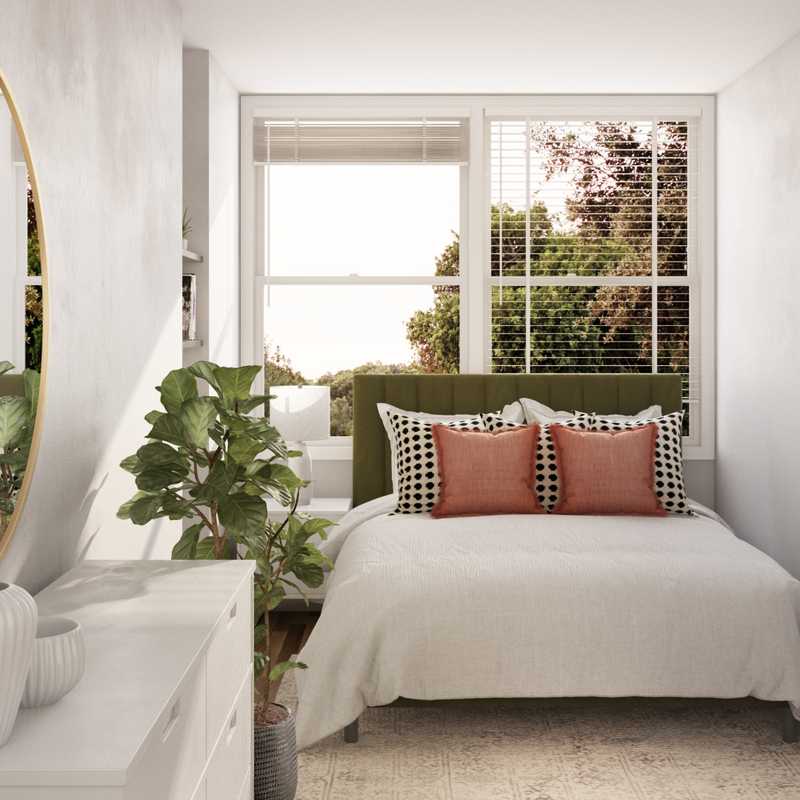 Midcentury Modern, Minimal Bedroom Design by Havenly Interior Designer Kylie