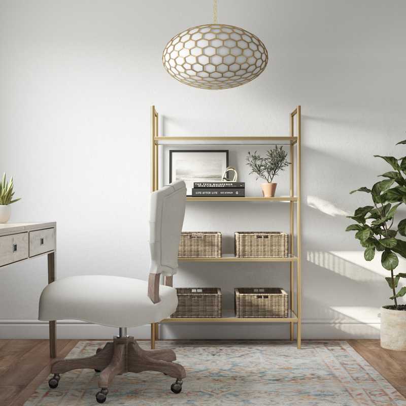Transitional Office Design by Havenly Interior Designer Emily