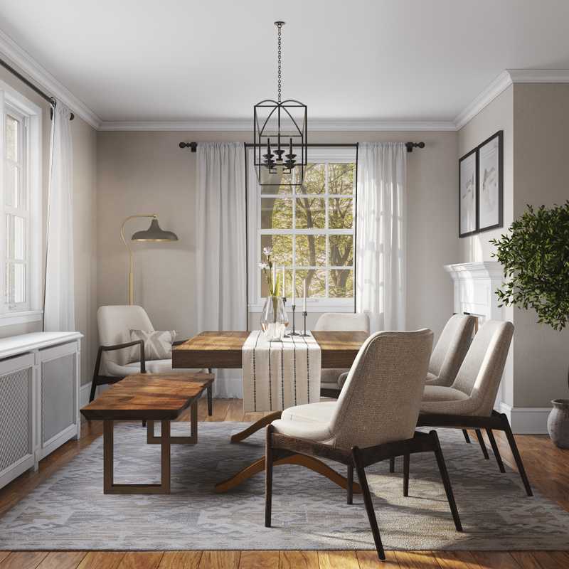 Contemporary, Modern, Classic, Transitional Dining Room Design by Havenly Interior Designer Emily