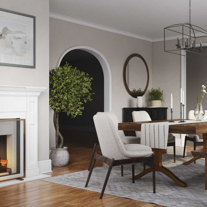 Contemporary, Modern, Classic, Transitional Dining Room Design by Havenly Interior Designer Emily