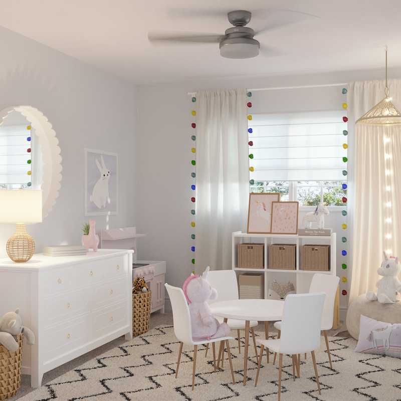 Midcentury Modern, Minimal, Preppy Nursery Design by Havenly Interior Designer Amanda
