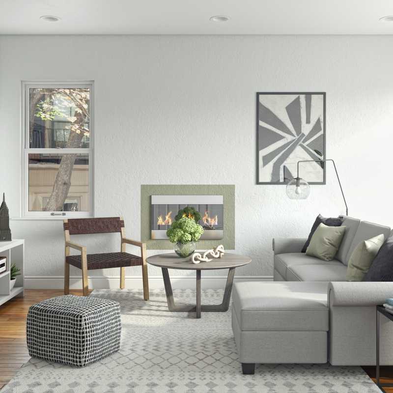 Midcentury Modern, Scandinavian Living Room Design by Havenly Interior Designer Gonzalo