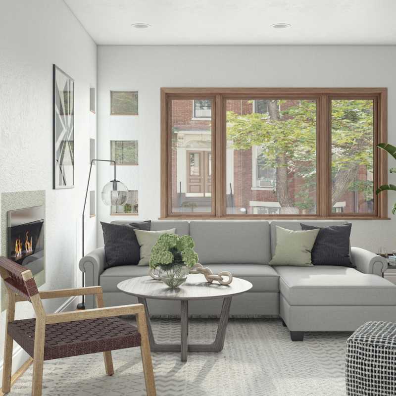 Midcentury Modern, Scandinavian Living Room Design by Havenly Interior Designer Gonzalo
