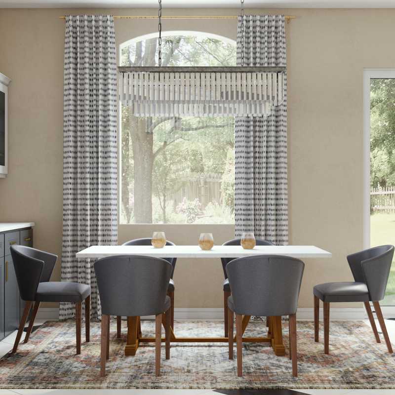 Transitional Dining Room Design by Havenly Interior Designer Jennifer