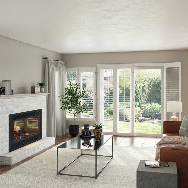 Contemporary, Transitional Living Room Design by Havenly Interior Designer Sarah