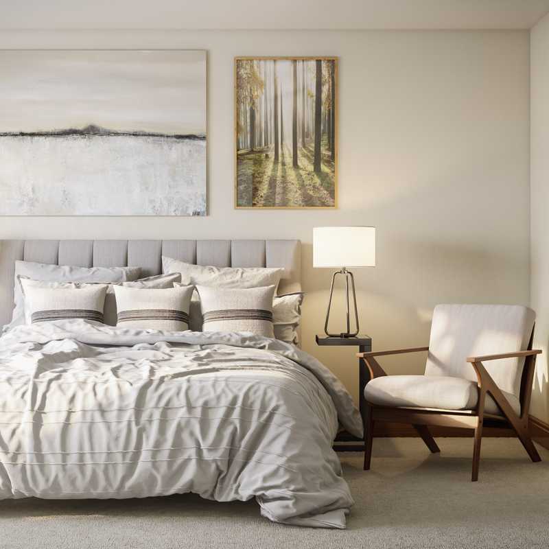 Industrial, Rustic, Midcentury Modern Bedroom Design by Havenly Interior Designer Alison