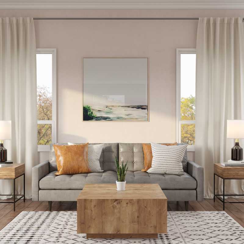 Midcentury Modern, Scandinavian Living Room Design by Havenly Interior Designer Caitlin