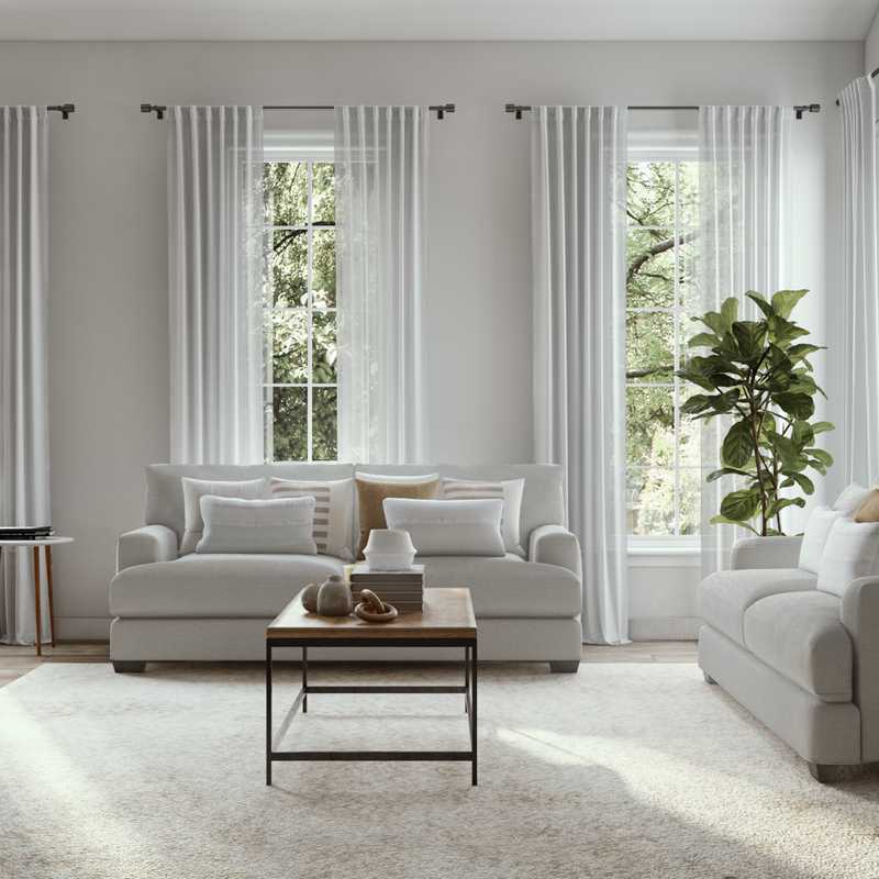 Midcentury Modern, Scandinavian Living Room Design by Havenly Interior Designer Tara