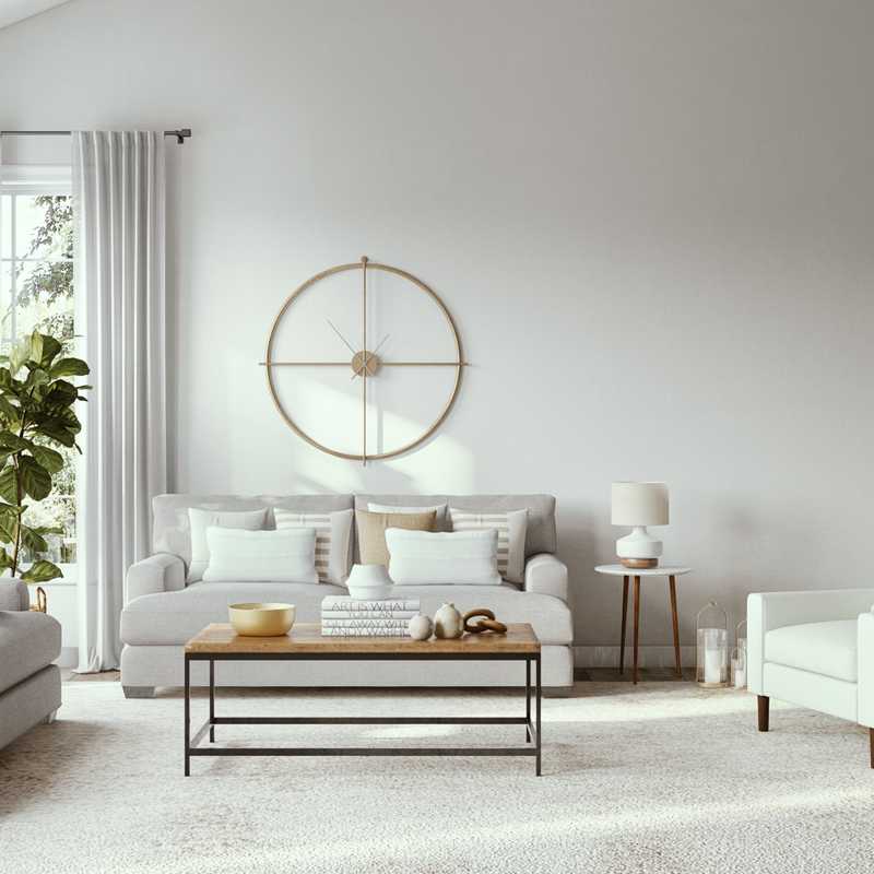 Midcentury Modern, Scandinavian Living Room Design by Havenly Interior Designer Tara