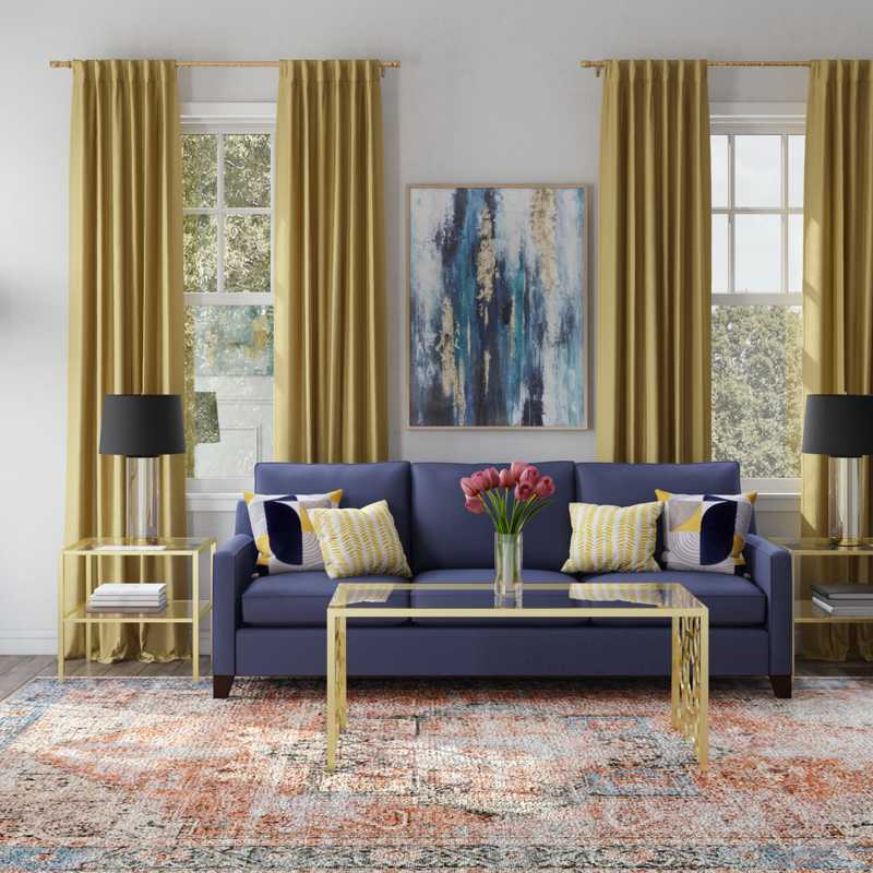 Scandinavian Living Room Design by Havenly Interior Designer Ingrid