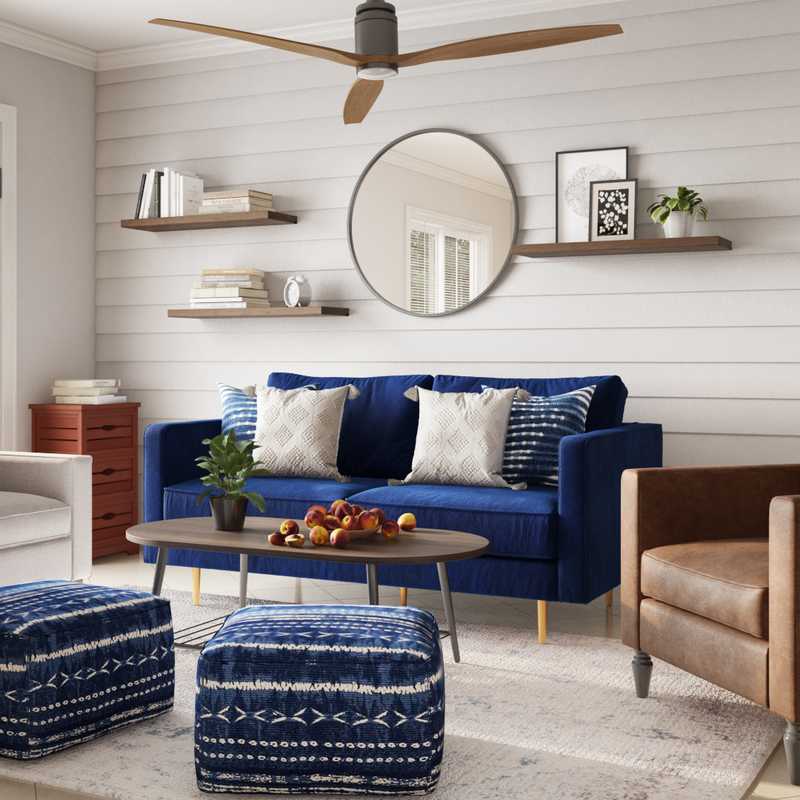 Contemporary, Classic Living Room Design by Havenly Interior Designer Alyssa