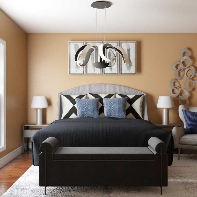 Modern, Midcentury Modern Bedroom Design by Havenly Interior Designer Rebecca