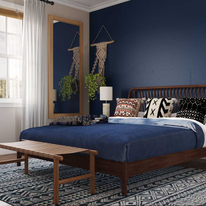 Eclectic, Bohemian, Global Bedroom Design by Havenly Interior Designer Sarice