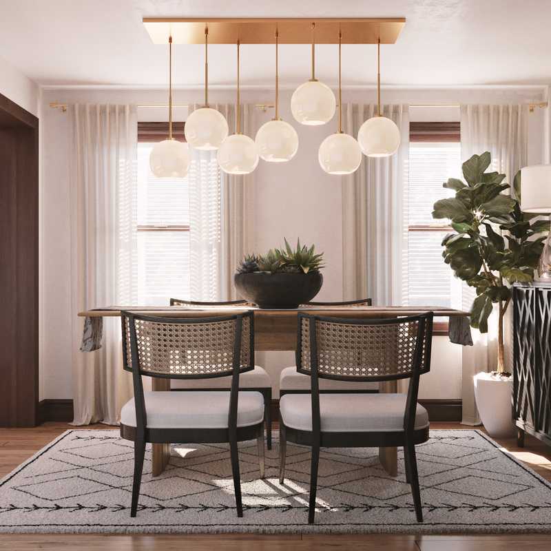 Modern, Industrial Dining Room Design by Havenly Interior Designer Stephanie