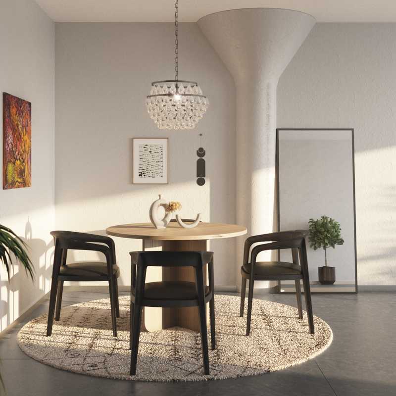 Modern, Eclectic Dining Room Design by Havenly Interior Designer Astrid