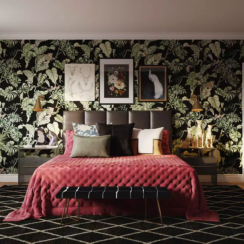 Eclectic Bedroom Design by Havenly Interior Designer Jordan