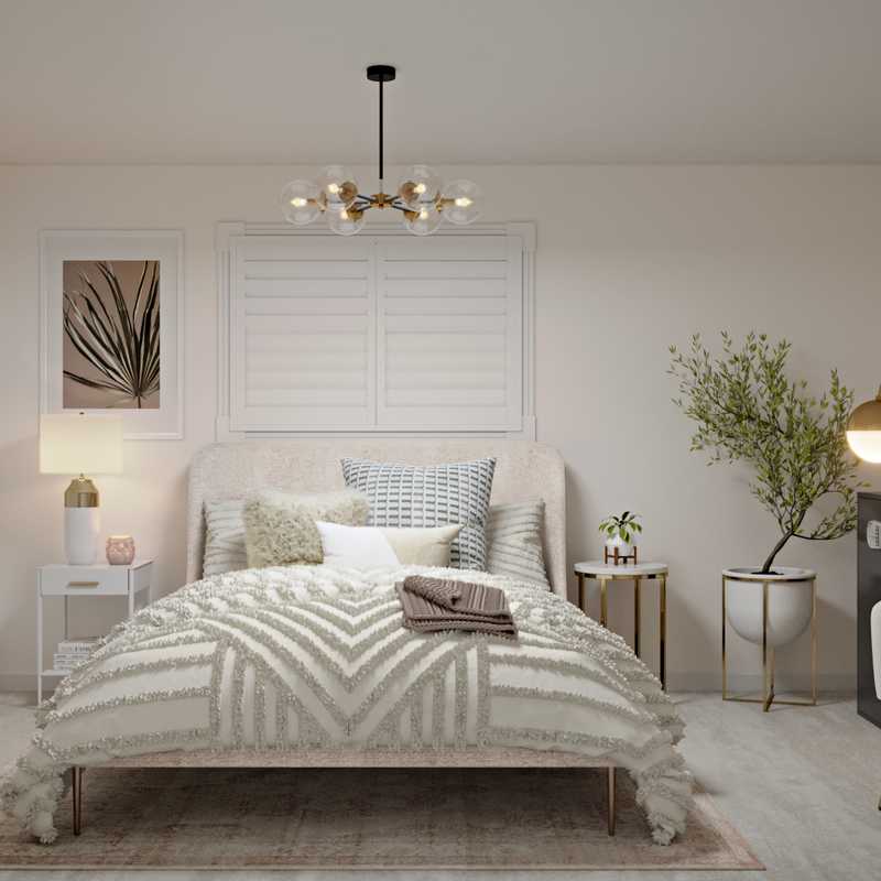 Eclectic Bedroom Design by Havenly Interior Designer Camila