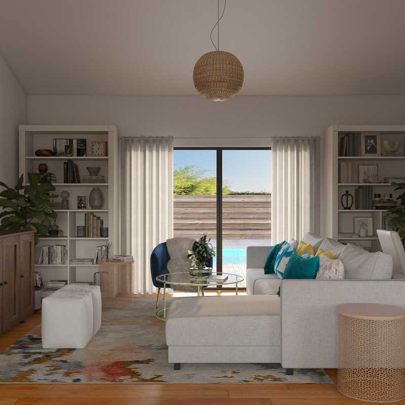 Modern, Glam, Midcentury Modern, Preppy Living Room Design by Havenly Interior Designer Stephanie