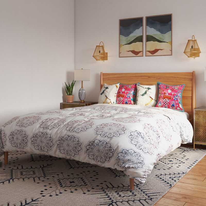 Eclectic, Bohemian, Global Bedroom Design by Havenly Interior Designer Sarice