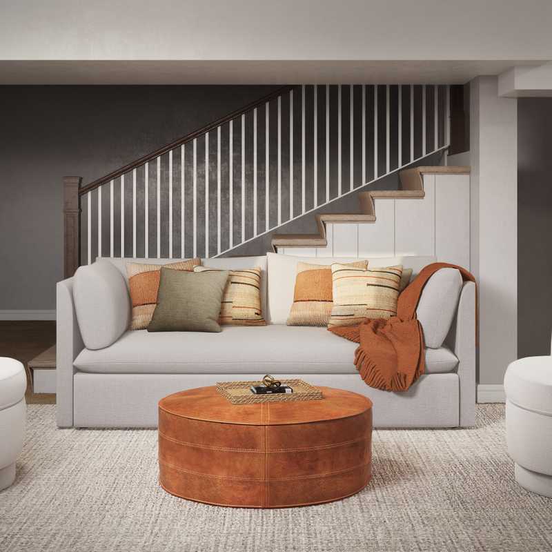 Midcentury Modern, Scandinavian Living Room Design by Havenly Interior Designer Sam