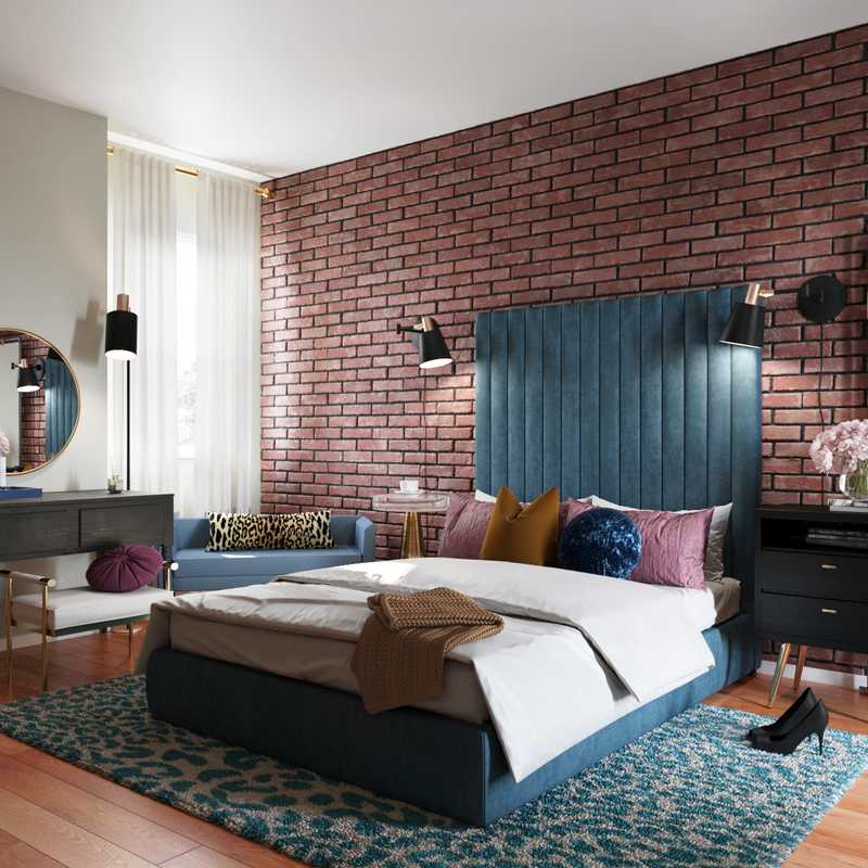 Eclectic, Glam Bedroom Design by Havenly Interior Designer Patrice