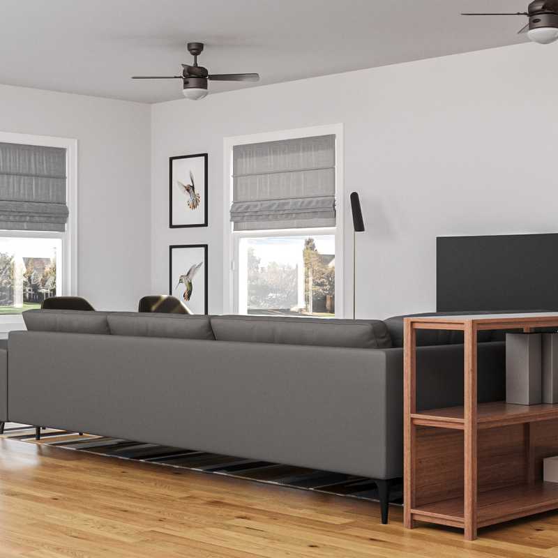 Midcentury Modern, Scandinavian Living Room Design by Havenly Interior Designer Gonzalo