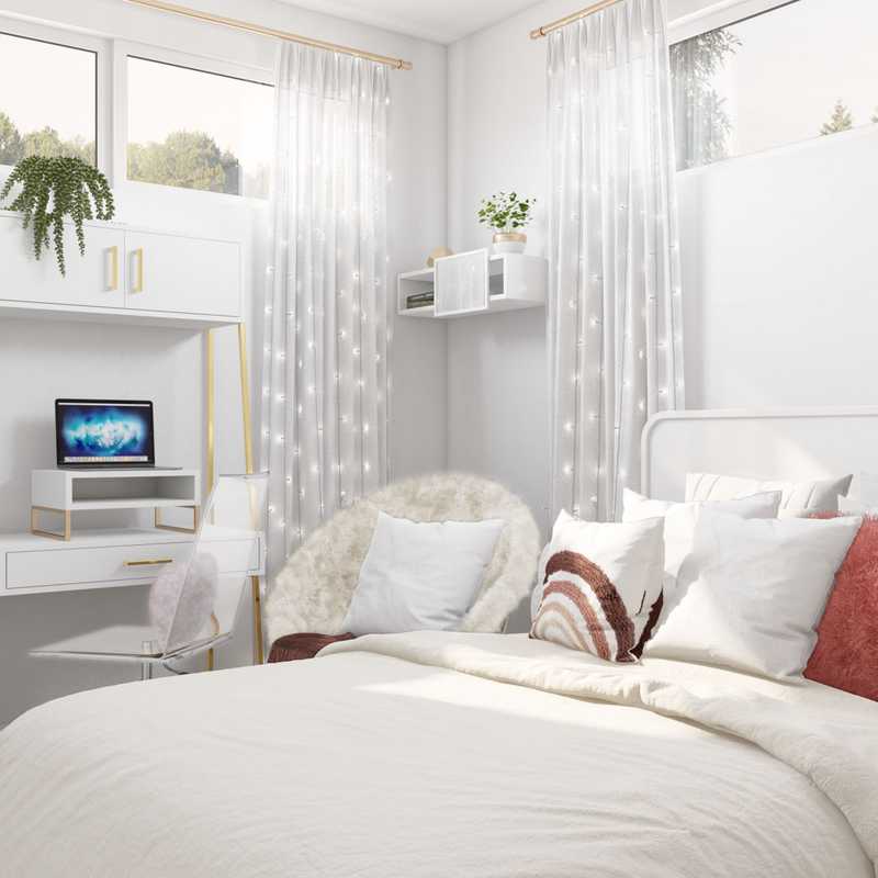 Modern, Bohemian, Glam Bedroom Design by Havenly Interior Designer Lena