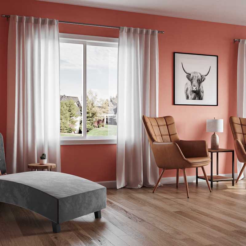 Bohemian, Scandinavian Living Room Design by Havenly Interior Designer Ashley