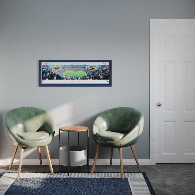 Industrial, Midcentury Modern Office Design by Havenly Interior Designer Allison