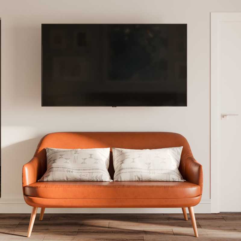 Bohemian, Midcentury Modern Bedroom Design by Havenly Interior Designer Isabella