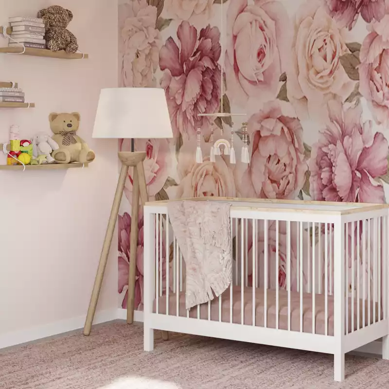 Modern, Bohemian, Midcentury Modern Nursery Design by Havenly Interior Designer Carla