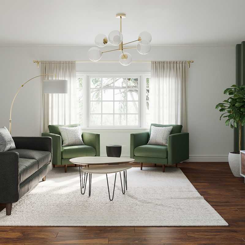 Contemporary, Modern Living Room Design by Havenly Interior Designer Jacqueline