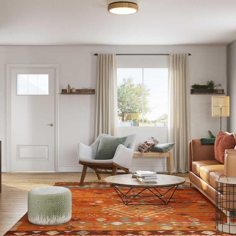 Bohemian, Southwest Inspired Living Room Design by Havenly Interior Designer Lena