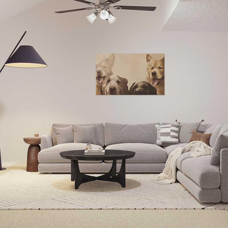 Midcentury Modern Living Room Design by Havenly Interior Designer Shaun