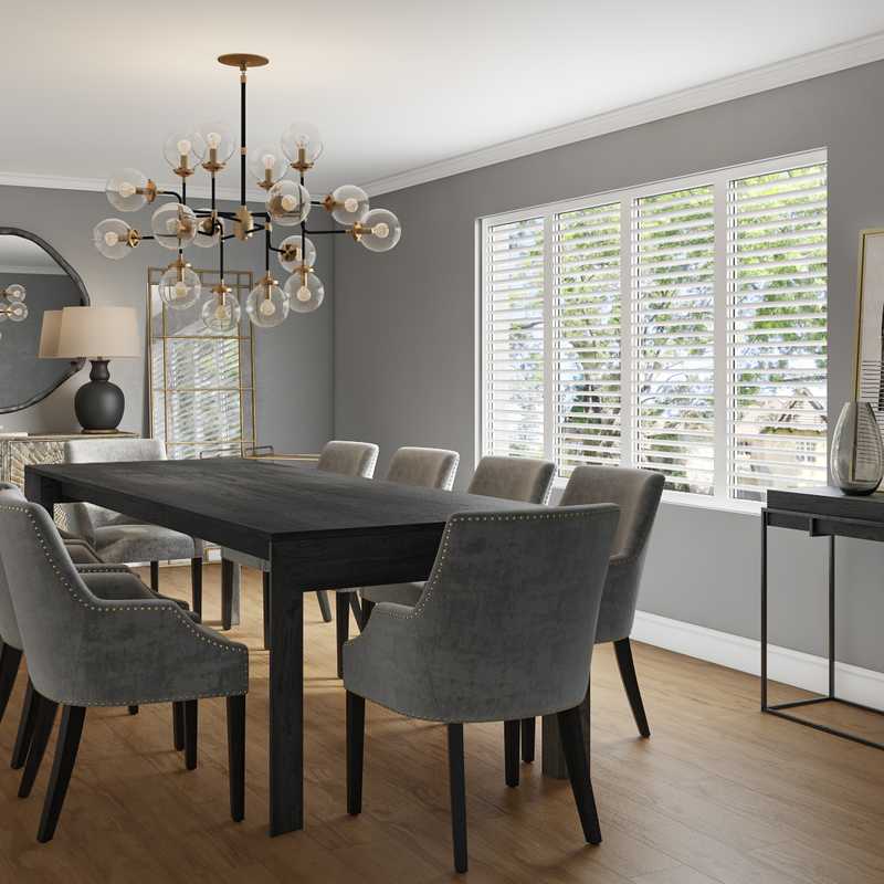 Modern, Glam Dining Room Design by Havenly Interior Designer Maria