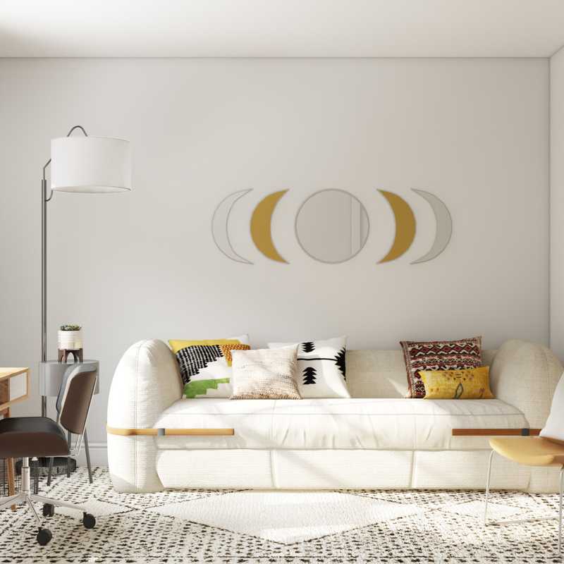 Bohemian, Scandinavian Bedroom Design by Havenly Interior Designer Lena